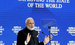 PM Modi tempted everyone with his unique style in Davos PM Modi tempted everyone with his unique style in Davos