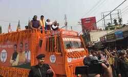 Rajnath Singhs Roadshow in Tripura