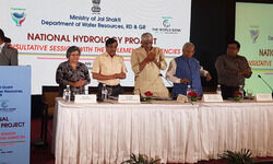 Gajendra Singh Shekhawat, Central Water Commission, Central Ground Water Board, India Water Resource Information System, Department of Water Resources, Ratan Lal Kataria, National Hydrology Project (NHP), Hotel Shangri Las Eros, Ashoka Road,  Ministary-Jal-Shakti-Organized-Consultation workshop