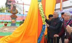 मध्यप्रदेश: राष्ट्रपति कोविंद ने मध्यप्रदेश में नानाजी देशमुख की प्रतिमा का अनावरण किया