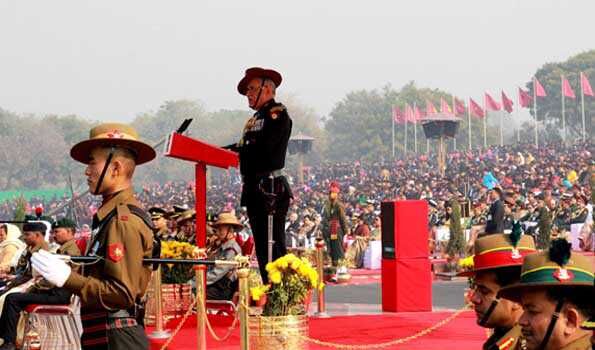 Army Chief Bipin Rawat Addressing 70th Army Day
