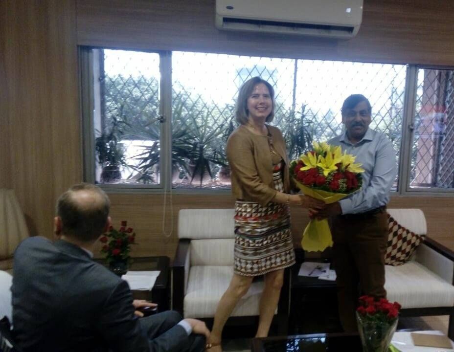 Nitin Gadkari Met Mrs Cora Van Nieuwenhuizen