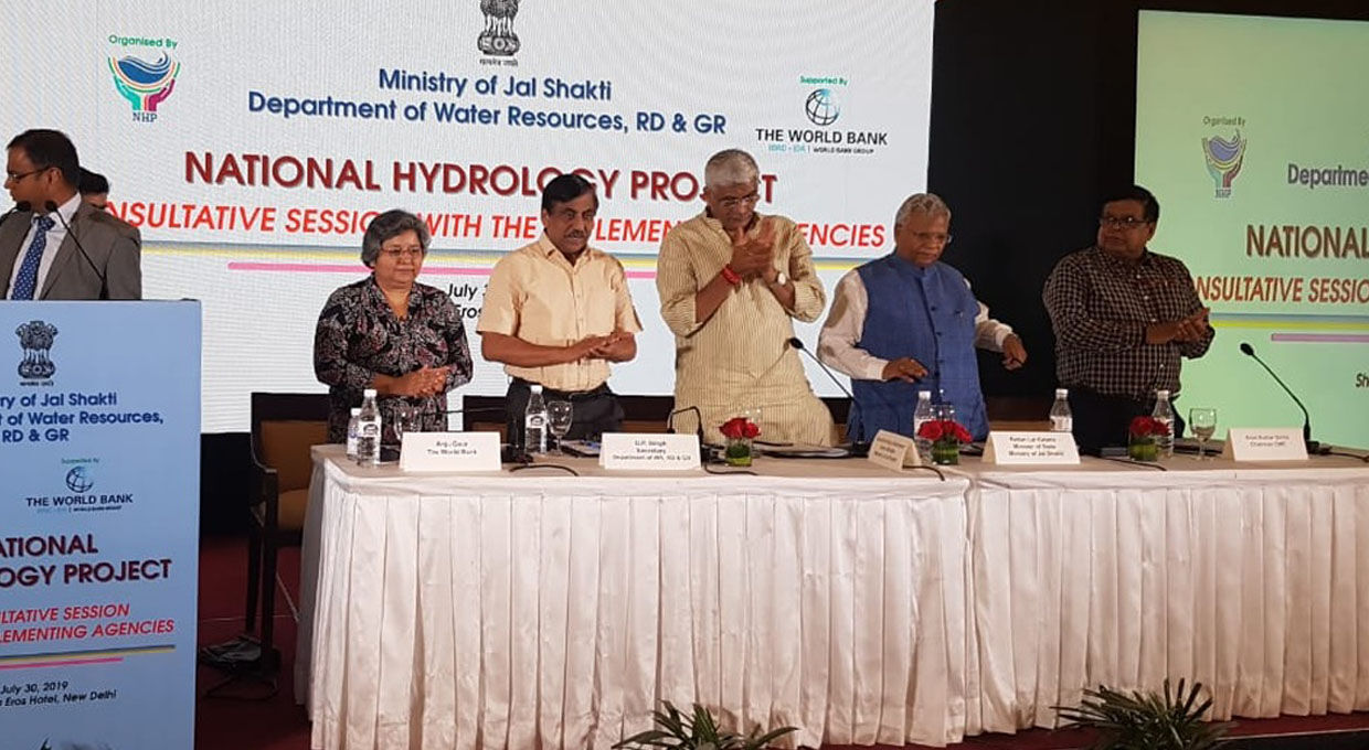 Gajendra Singh Shekhawat, Central Water Commission, Central Ground Water Board, India Water Resource Information System, Department of Water Resources, Ratan Lal Kataria, National Hydrology Project (NHP), Hotel Shangri Las Eros, Ashoka Road,  Ministary-Jal-Shakti-Organized-Consultation workshop
