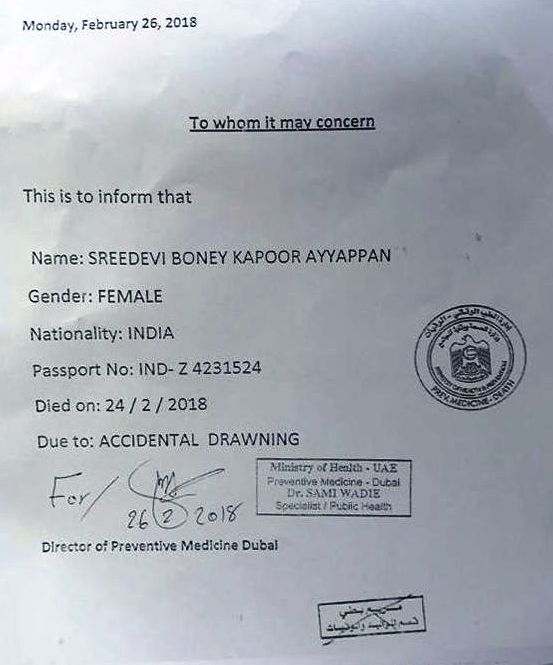 श्रीदेवी की मौत.. अनसुलझी.. गुत्थी ? श्रीदेवी की मौत.. अनसुलझी.. गुत्थी ?