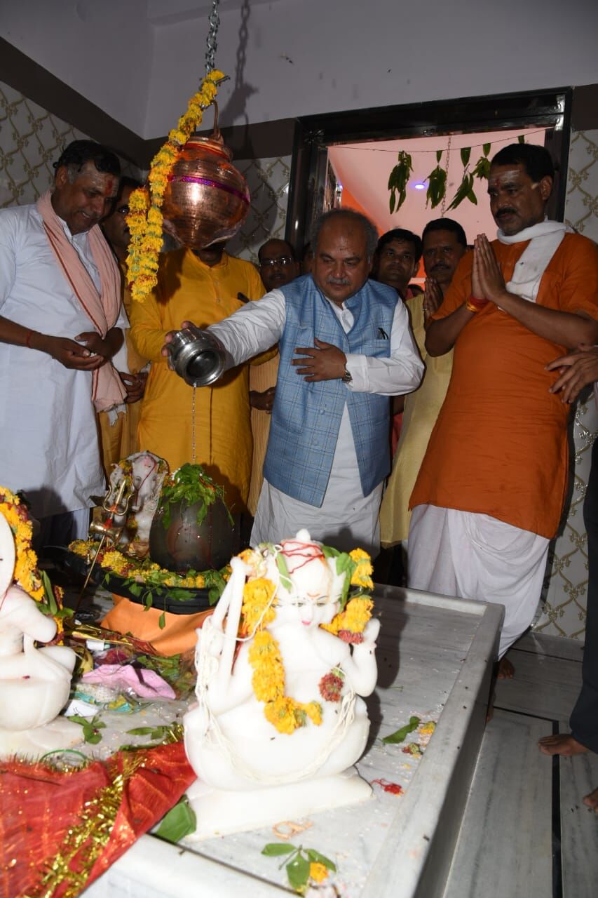 करैरा, शिवपुरी, श्री शिव पंचायतन प्राण प्रतिष्ठा यज्ञ समारोहह, नरेंद्र सिंह तोमर, अरविंद तोमर, Karera, Shivpuri, Narendra Singh Tomar, Arvind Tomar