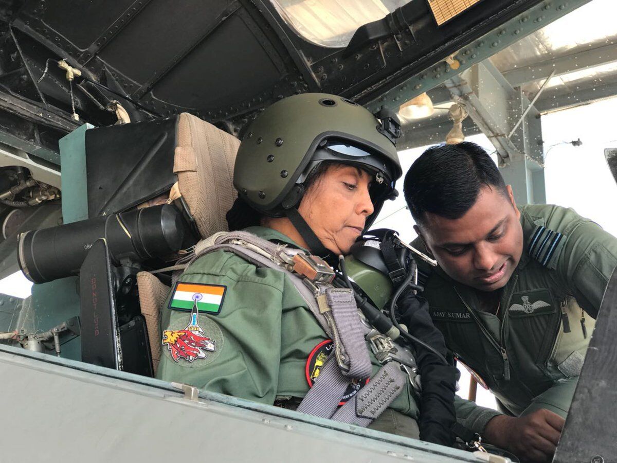 Nirmala Sitharaman in Sukhoi tested capability of air force