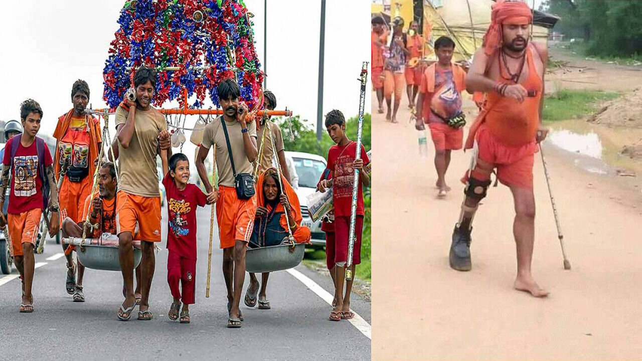 काँवड़, ट्रैफिक जाम, धर्म, पूजा, आरती, नमाज़, इस्लाम, हिन्दू, why-on-road-hindu-kanwad-is-mob-and-namaz-is-faith